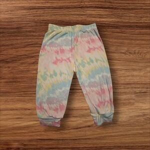 Kids Tie-Dye Pants Size 4 Toddler Girls Boys Rainbow Joggers